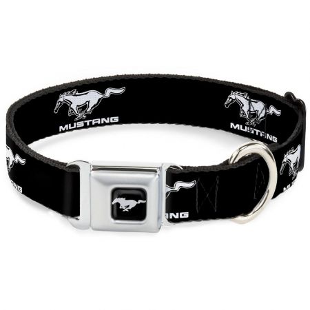 DOGCOLLAR MUSTANG BL/WHT