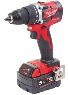 Milwaukee M18 Brushless Drill Driver CBLDD-0 , with charger, 2x 5A battery, without case