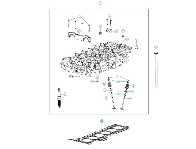 68419959AE Head Gasket (3,0L Hurricane) - 68419959AE - Image 1